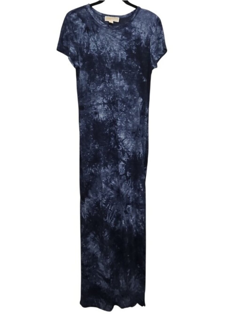 Michael Kors Blue Tie Dye Maxi Dress Beach Cover-Up 100% Linen Small Women's - Picture 2 of 8